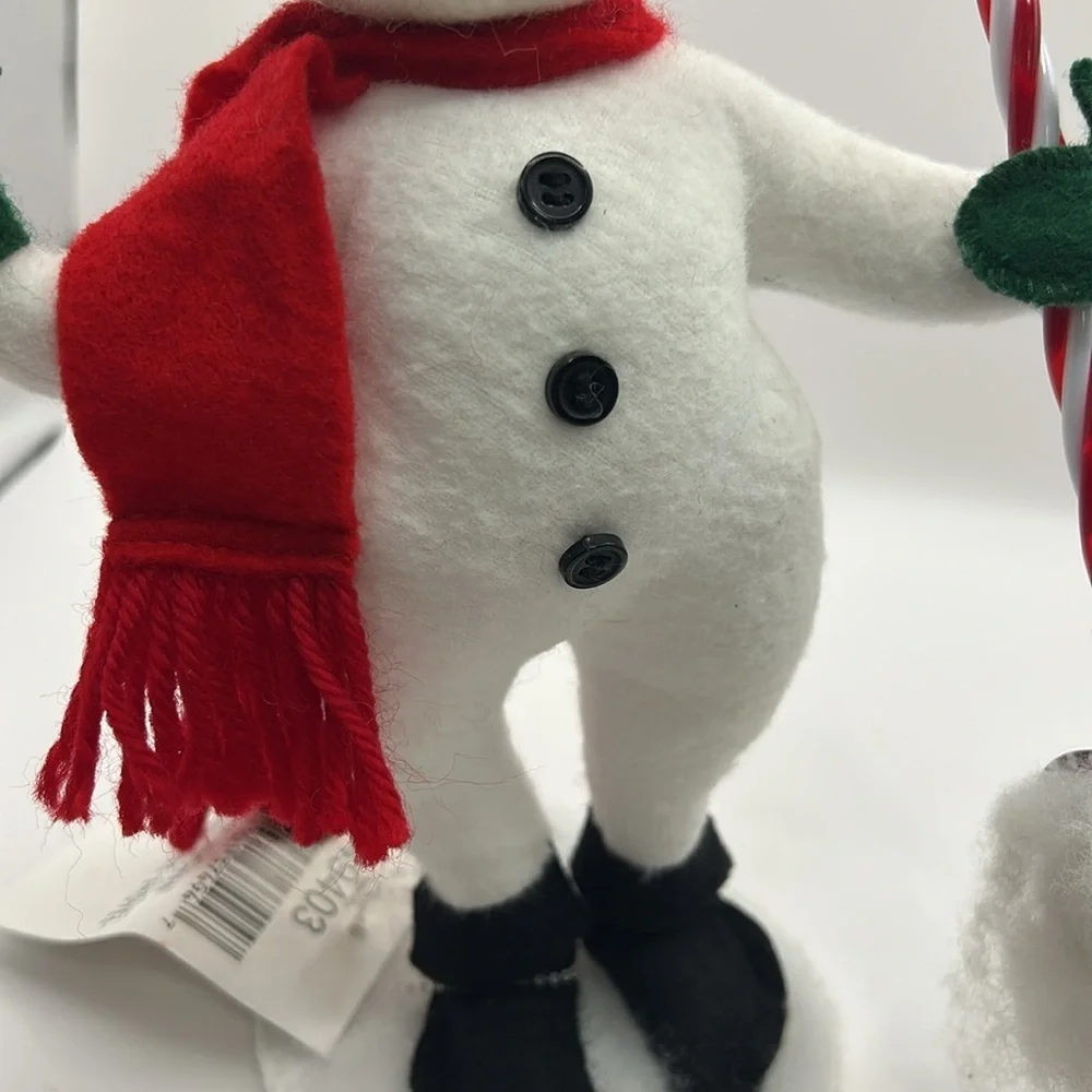 Annalee Snowman with Candy cane Shovel 2003
